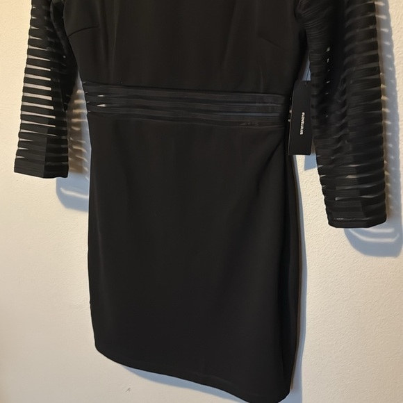 Lulu’s NWT Little Black Dress 3/4 Sleeve Women Small Classy Elegant Bachelorette - Picture 6 of 14